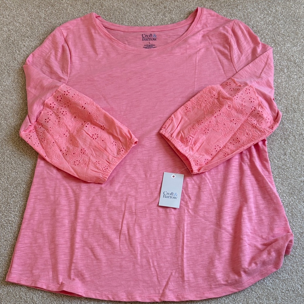Croft & Barrow Long Sleeve Top